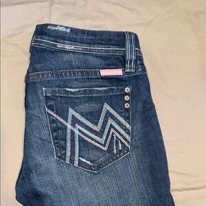 Women's Miss me Blue Jeans with Embroidered Pocket